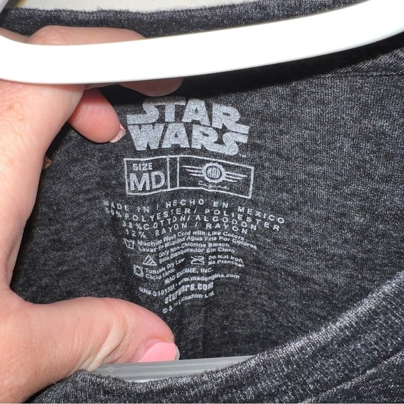 Mad Engine Star Wars Tie Fighter Charcoal T-Shirt, Men’s Size Medium - Picture 4 of 7